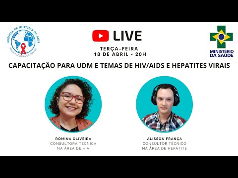 Lives às terças: Capacitação para UDM e temas de HIV aids e hepatites virais