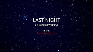 Last Night by the Traveling Wilburys - Easy chords and lyrics