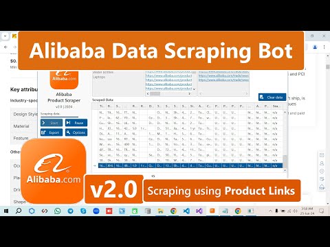 Alibaba Data Scraper v2.0 | Extract Product Names, Prices, SKUs, Images & more using Product Links