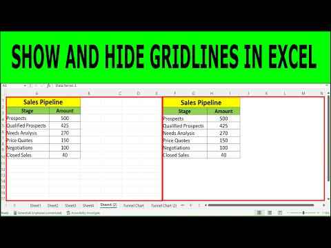 How to Show and Hide Gridlines in Excel