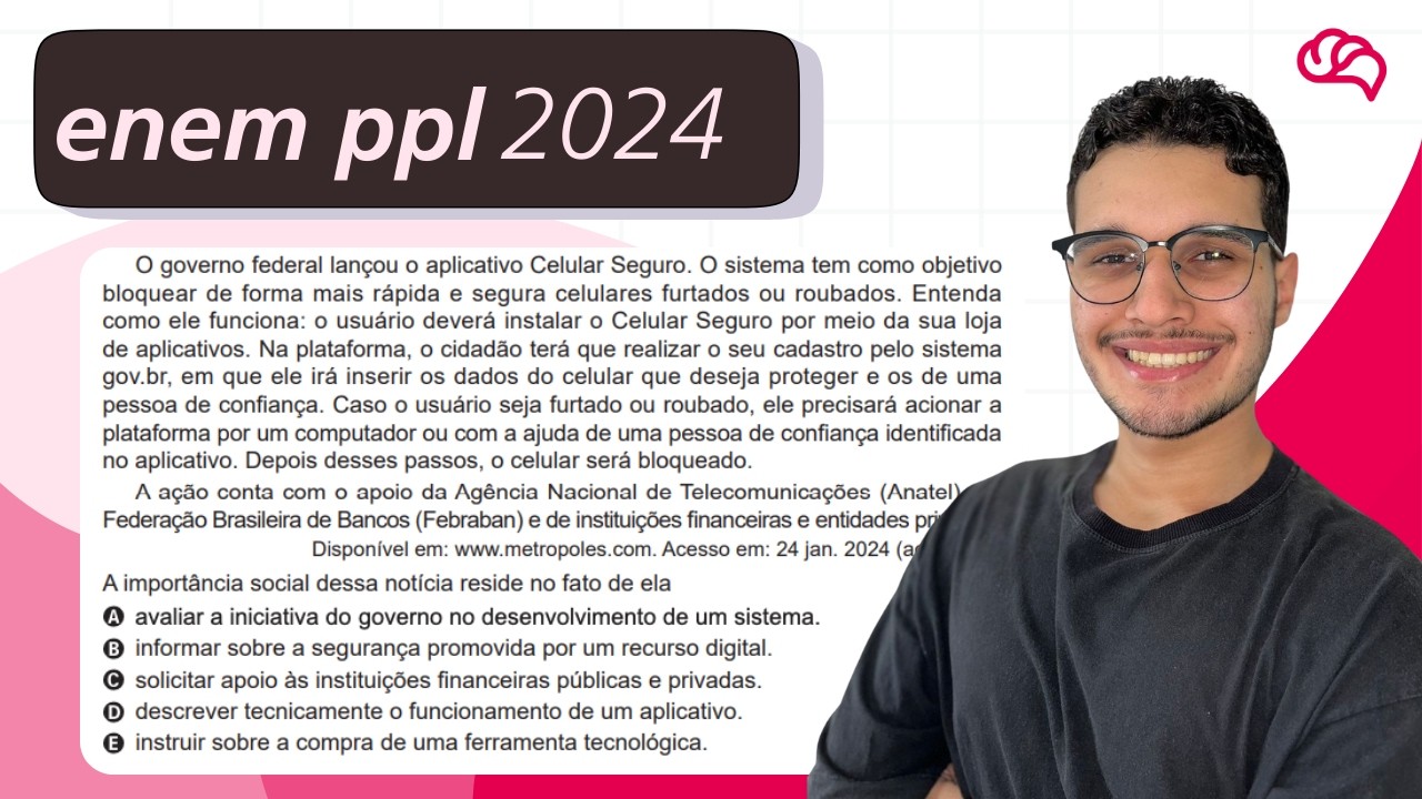 Resolução em Vídeo — Questão 27 ENEM 2024 PPL