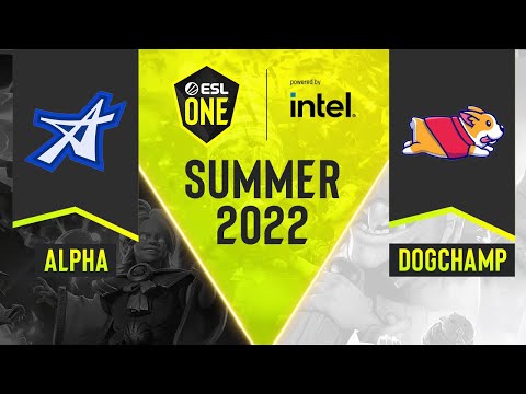 Dota2 - Team DogChamp vs. ALPHA - Game 2 - DPC NA Tour 3 - ESL One Summer 2022