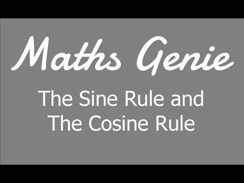 The Sine Rule and The Cosine Rule