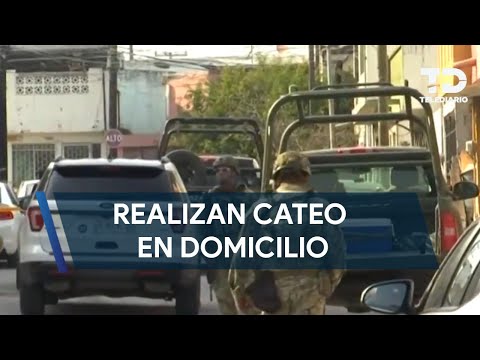 Realizan cateo en domicilio de la colonia Lomas de San Roque en Guadalupe