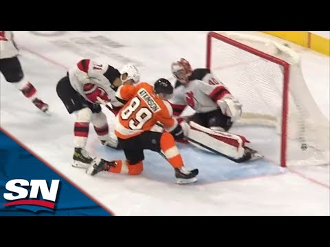 Cam Atkinson Scores A Hat Trick Against The Devils