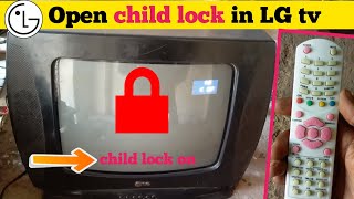 LG tv child lock | LG tv child lock On Off