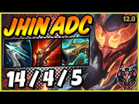Jhin ADC vs Aphelios / NA Grandmaster / Patch 12.8 / Season 12 [ 14 / 4 / 5 ] 🥇
