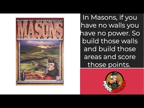 The Purge: # 2913 Masons: The abstract board gaming goodness of building walls to increase your power