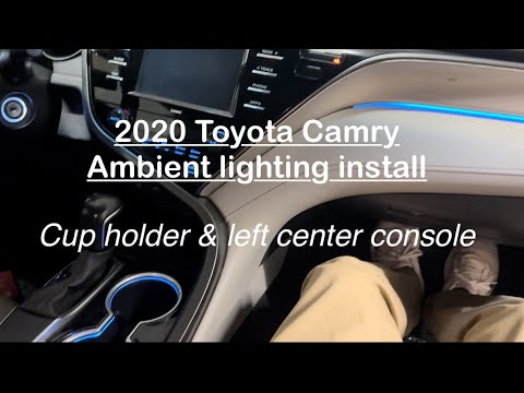 8th generation Toyota Camry, ambient lighting install.