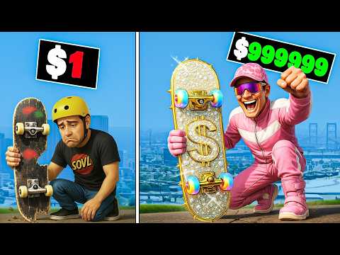 $1 to $1,000,000 Skateboard in GTA 5