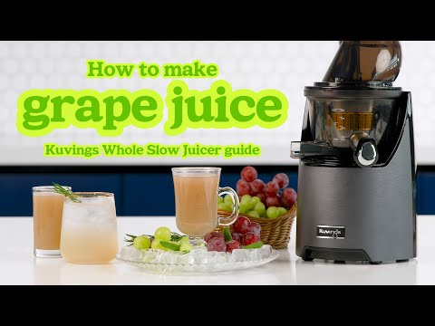Kuvings Whole Slow Juicer guide - How to make grape juice