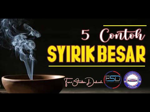 CONTOH-CONTOH SYIRIK BESAR - FANS STADION DAKWAH