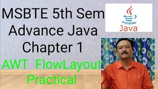 Layout Managers in java  Flow Layout | Advance Java 5th sem | MSBTE |awt