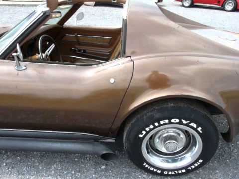 1973 Brown Corvette L82 4spd 45K Miles Video