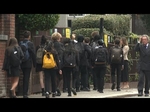 UK school excited to welcome students back | AFP