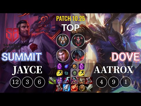 SB Summit Jayce vs Dove Aatrox Top - KR Patch 10.25
