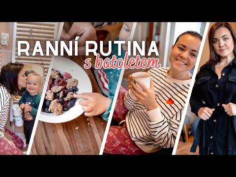 MOJE realistická RANNÍ RUTINA na mateřské