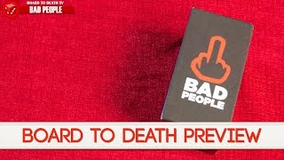 18+ Explicit Content - BAD PEOPLE Card Game Preview