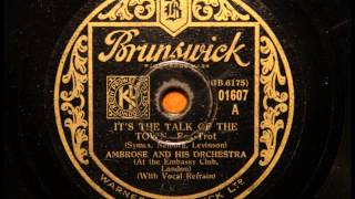 It's the talk of the town - Ambrose's orchestra with Elsie Carlisle