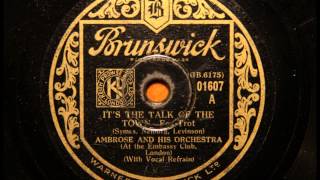 It's the talk of the town - Ambrose's orchestra with Elsie Carlisle