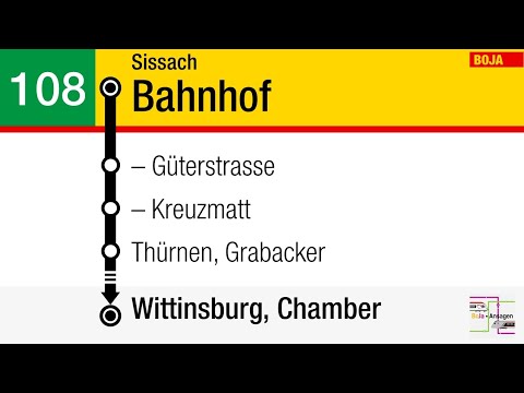 BLT Ansagen | 108 Sissach - Wittinsburg | BoJa Ansagen