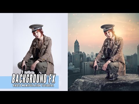 Neon Glow Effect Portrait Photoshop Tutorial