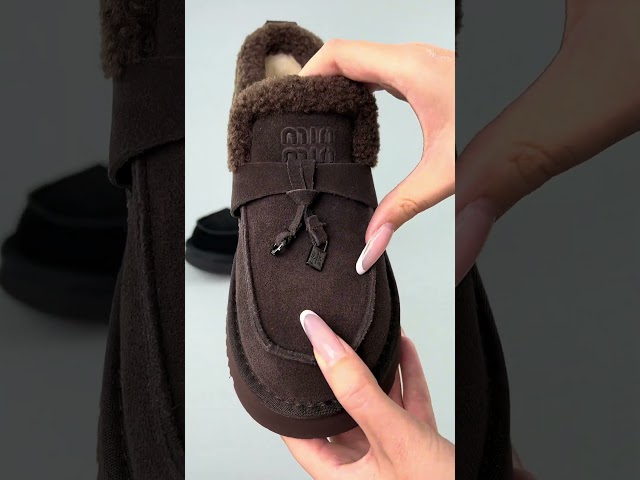 Чоботи жіночі шкіряні байка хутро 592641 Чорний Лофери жіночі замшеві 593603 Коричневі