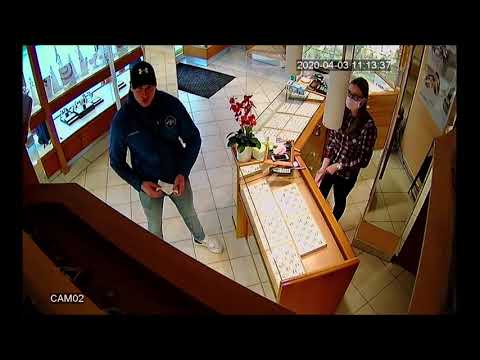 Złodziej w salonie jubilerskim w Gorzowie