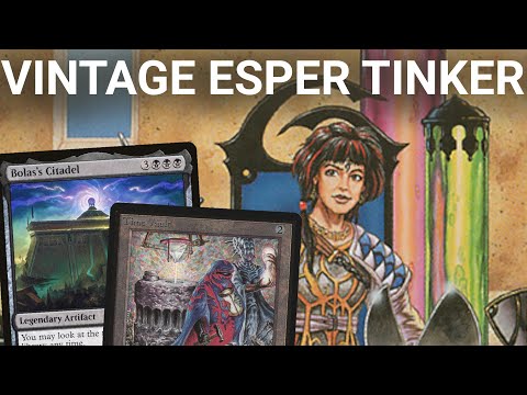 STORM THE CITADEL! Vintage Esper Tinker Combo Control. Urza's Saga Hullbreacher Timetwister P9 MTG