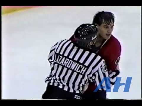 NHL Dec. 31, 1991 Minnesota North Stars v Chicago Blackhawks (melee) Brian Glynn v Mike Peluso