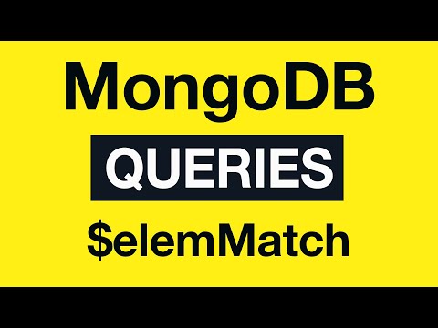 14 MongoDB Queries elemMatch operator