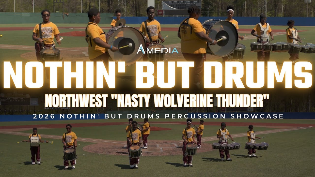 Northwest Middle School "Nasty Wolverine Thunder" Drumline | 2026 Nothin' But Drums Showcase | 4K 🔥🎥
