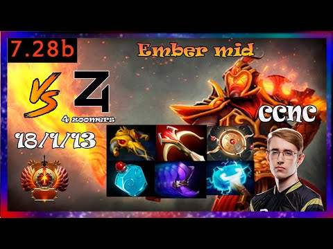 ccnc ember mid vs 4zoomers | Quincy crew vs 4 zoomers | Full Gameplay 7.28b | Dota 2 Pro Replays