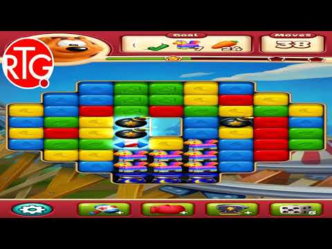 Toon Blast level 137 full screen from live stream