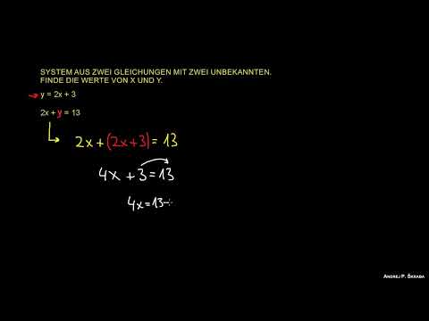System von zwei linearen Gleichungen 1