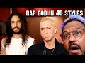 Eminem - Rap God | Performed In 40 Styles | Ten Second Songs - Reaction