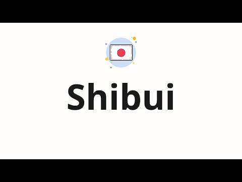 How to pronounce Shibui