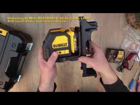 Unboxing DeWalt DCE088D1G Self Level Cross Line Laser - Bob The Tool Man