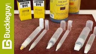 Refillable Empty Leather Dye Pens with 6 Tip Varieties