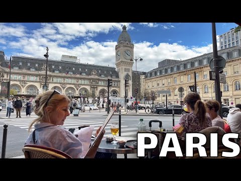 🇫🇷[PARIS 4K] WALK IN PARIS  "GARE DE LYON ATMOSPHÈRE" (EDITED VERSION)  14/JULY/2022