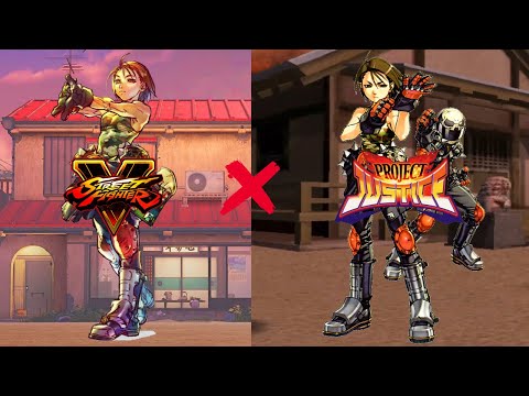 Akira Kazama Comparison - Street Fighter V vs Project Justice