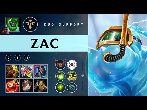Zac Support vs Neeko - KR Grandmaster Patch 25.24