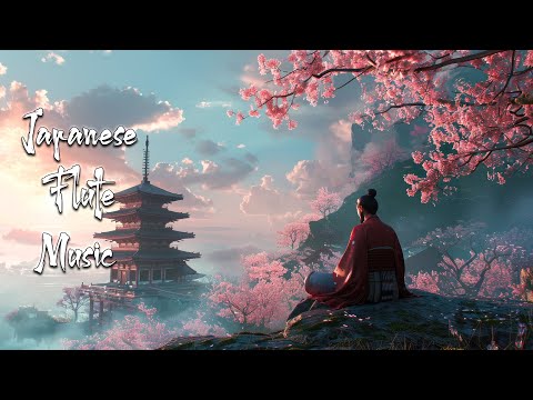 Zen Melodies in the Cherry Blossom Garden - Japanese Flute Music Meditation, Healing, Stress Relief