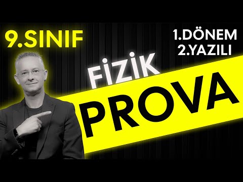 9.SINIF FİZİK 1.DÖNEM 2.YAZILI PROVASI | FİZİKLE BARIŞ 9.SINIF FİZİK YAZILI ÇALIŞMASI