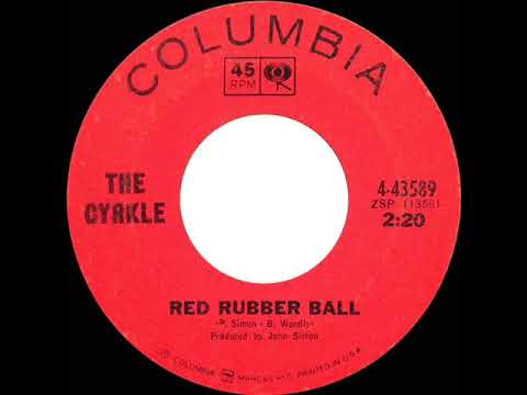 1966 HITS ARCHIVE: Red Rubber Ball - Cyrkle (a #2 record--mono 45)