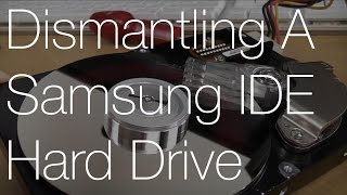 Dismantling an 80GB Samsung IDE Hard Drive | IMNC