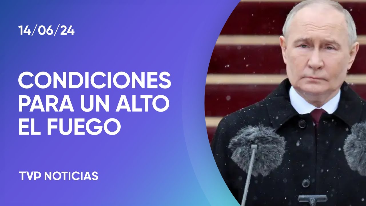 Putin le pide a Ucrania que retire sus tropas y renuncie a la OTAN