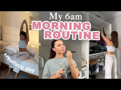 6 AM ROUTINE WITH A REALISTIC DAY | Krissy Cela