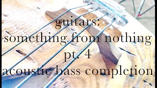 pt 4 guitars, acoustic bass guitar, reclaimed chestnut