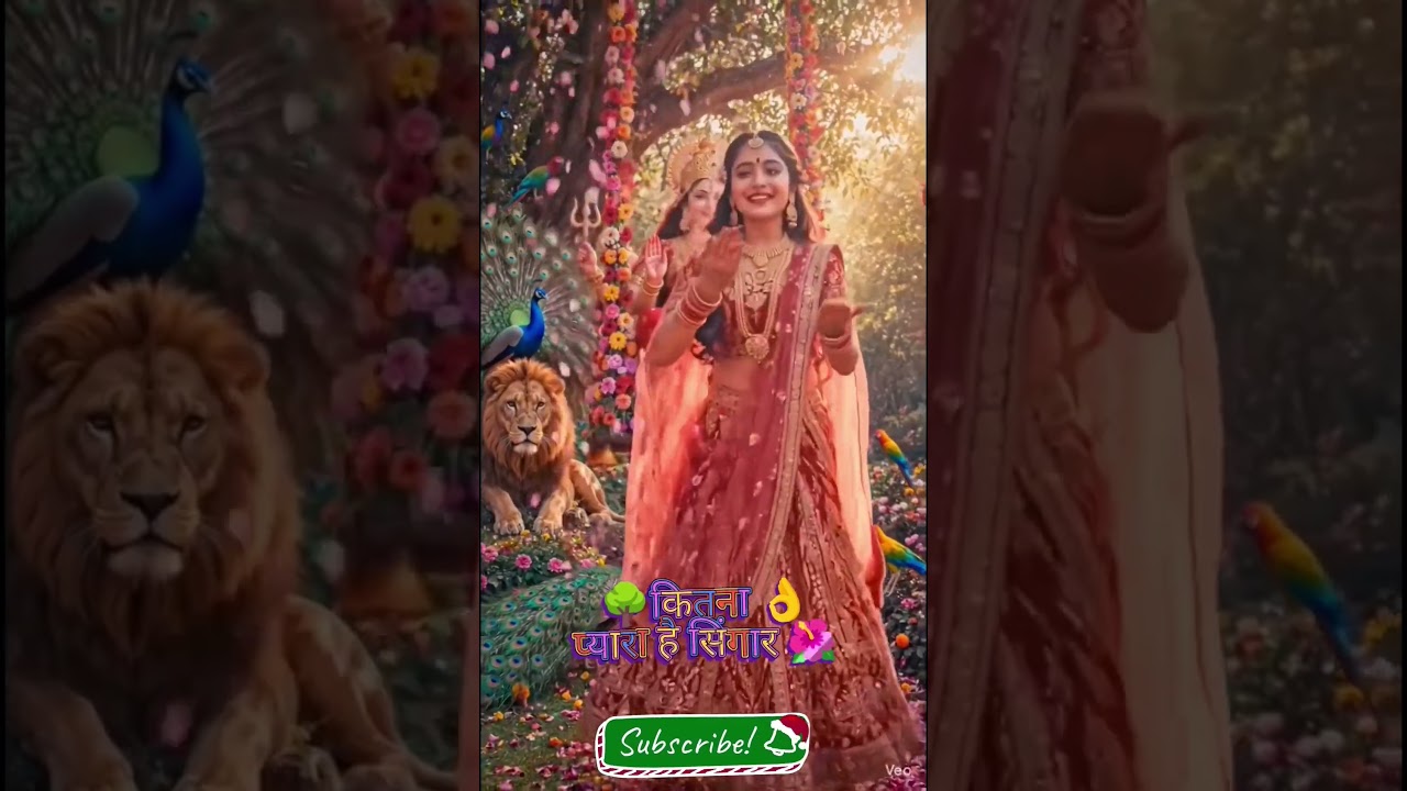 #🌳Kitna👌Pyara Hai Sinhgar🌺 #sorts #hindugod #trending #maadurga #ai #vindhyavasini